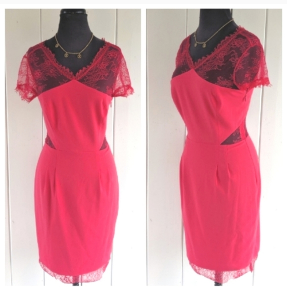 SOLD ❤️BCBGMAXAZRIA lace dress NWT sz 4 - Picture 12 of 12